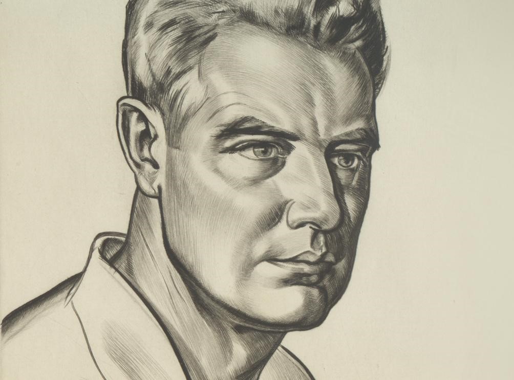 Baldridge, self-portrait, 1940, collection of Jay and Alice Mulberry