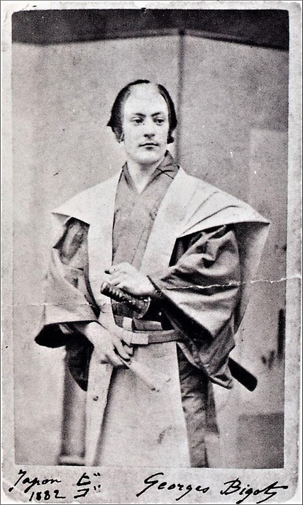 Georges Bigot on his arrival in Japan in 1882