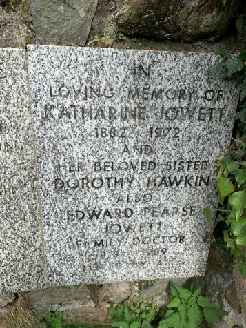 Grave of Katharine Jowett at Sticklepath in Devon